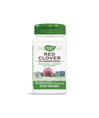 Red Clover Blossom Herb/ Червена детелина (цвят и билка) 400 mg х 100 капсули Nature’s Way