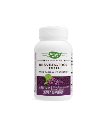 Resveratrol forte - Ресвератрол форте 450 mg, 60 софтгел капсули Nature’s Way
