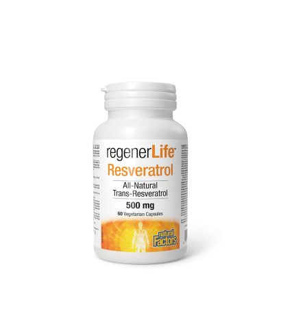 Ресвератрол Rеgener Life™,  500 mg x 60 капсули Natural Factors