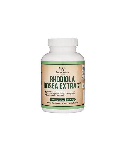 Rhodiola Rosea Extract - Златен корен екстракт, 120 капсули Double Wood