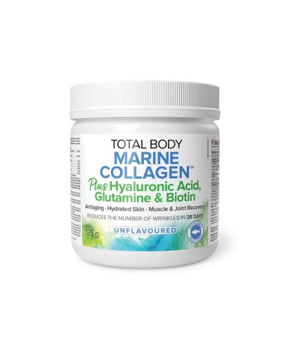 Рибен колаген на прах, с хиалуронова киселина, глутамин и биотин - Total Body Collagen™, 135 g Natural Factors