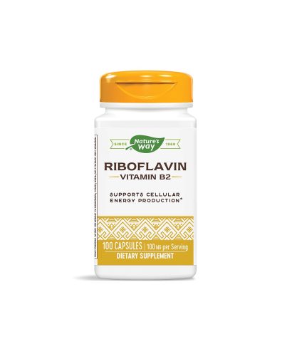 Riboflavin Vitamin B2/ Витамин В2 100 mg x 100 капсули Nature’s Way