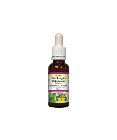 Риган масло, органик - Oil of Oregano Organic 30 mg, 187 дози, 30 ml Natural Factors