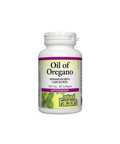 Oil of Oregano Organic/ Риган (масло) 180 mg x 60 софтгел капсули Natural Factors