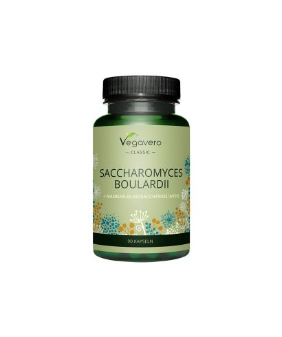 Saccharomyces Boulardii + Mannan-Oligosaccharide (MOS)/ Сахаромицес боларди + Мананови олигозахариди, 120 капсули, 100% Vegan Vegavero