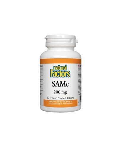 SAMe (S-Adenosyl-L-Methionine)/ САМе 200 mg х 30 таблетки Natural Factors