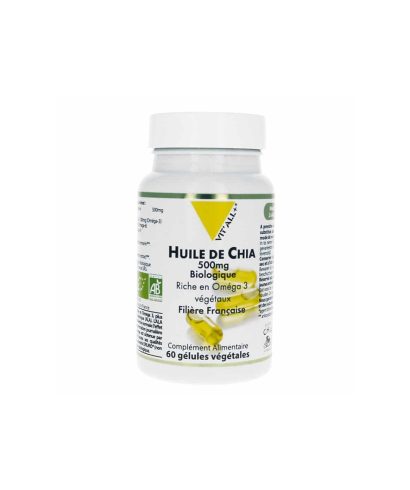 Сърдечно-съдова система - Масло от семена на чия, 500 mg x 60 капсули