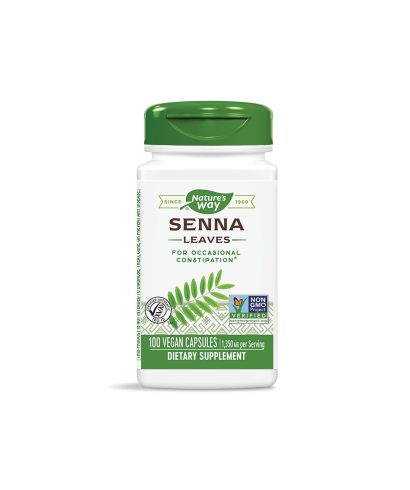 Senna Leaf - Сена (лист) - срещу запек, 450 mg, 100 капсули Nature’s Way