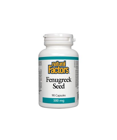 Fenugreek Seed -  Сминдух (семена), 500 mg, 90 капсули Natural Factors