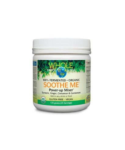 Soothe Me™ Power-up Mixer™ Whole Earth & Sea®/ Формула с куркума, джинджифил, канела, кардамон x 125 g пудра/ 25 дози Natural Factors
