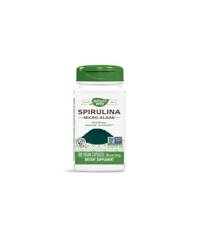 Spirulina Micro-Algae/ Спирулина (микро-водорасли) 380 mg х 100 капсули Nature’s Way