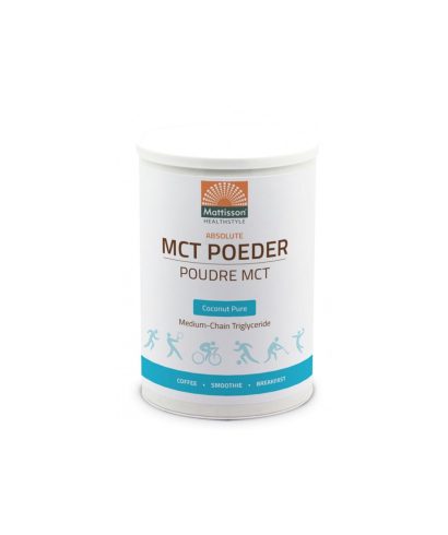 Средноверижни триглицериди на прах – Чист кокос, 330 g Mattisson Healthstyle