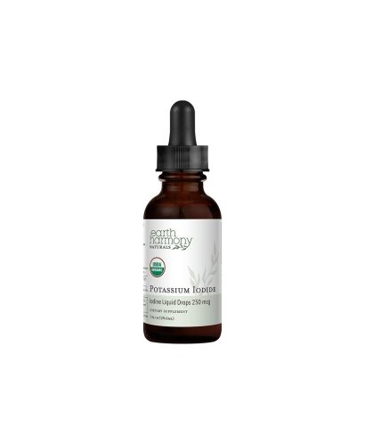 Щитовидна жлеза - Йод (калиев йодид), 125 µg х 29.6 ml капки Earth Harmony Naturals