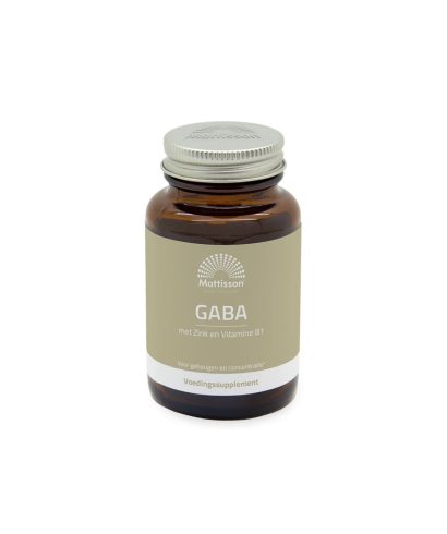 Стрес и добро настроение - ГАБА 1000 mg + Цинк и Витамин В1, 60 таблетки