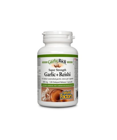 GarlicRich® Super Strength Garlic+Reishi / Чесън + Рейши x 120 капсули