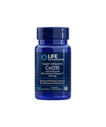Super Ubiquinol CoQ10 with Enhanced Mitochondrial Support / Коензим Q10 100mg х 30 софтгел капсули