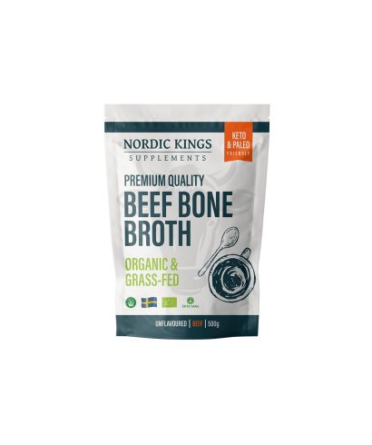 Телешки костен бульон, неовкусен (Organic), 500 g прах Nordic Kings