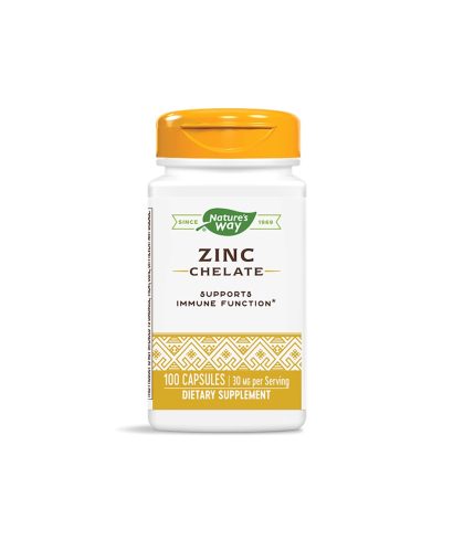 Zinc Chelate/ Цинк (хелат) х 100 капсули Nature’s Way