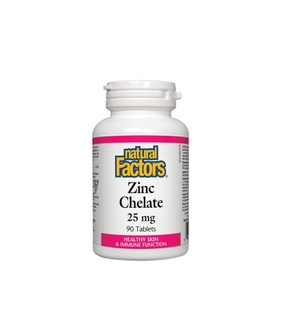 Zinc Chelate/ Цинк (хелат) 25 mg х 90 таблетки Natural Factors