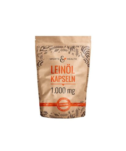 В подкрепа на имунитета, сърцето и мозъчната функция - Ленено масло, 1000 mg х 250 капсули