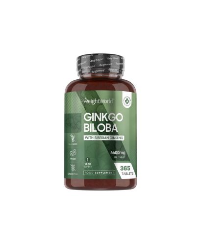 Mозъчна функция и кръвообращение - Гинко билоба 120 mg + Сибирски женшен 24 mg, 365 таблетки