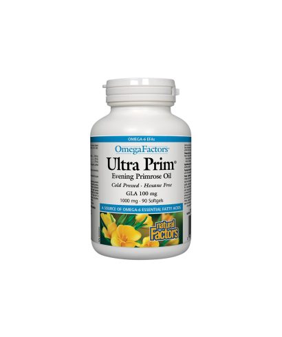 Ultra Prim® Evening Primrose Oil 100 mg GLA/ Вечерна иглика масло 1000 mg х 90 софтгел капсули Natural Factors