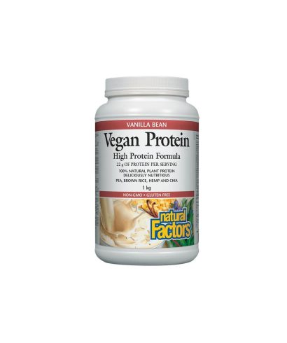 Vegan Protein High Protein Formula / Веган протеин с вкус на ванилия Natural Factors