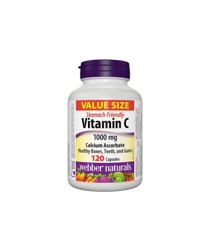 Vitamin C Calcium Ascorbate – Витамин С (калциев аскорбат) 1000 mg, 120 капсули  Webber Naturals