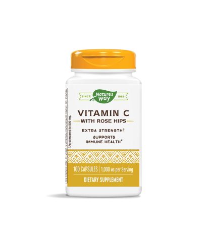 Vitamin C with Rose Hips/ Витамин С 1000 mg & Шипка x 100 капсули Nature’s Way