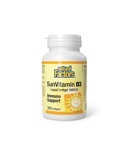 Витамин D3 - Силен имунитет, 1000 IU Natural Factors