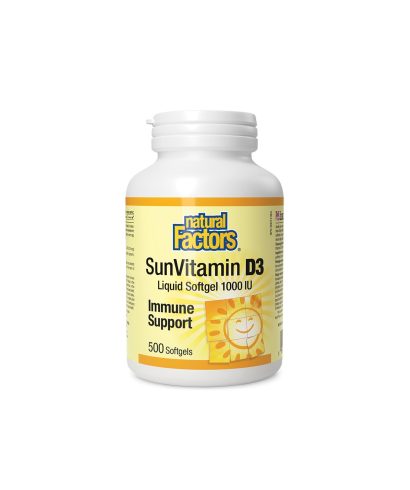 Витамин D3 - Силен имунитет, 1000 IU Natural Factors