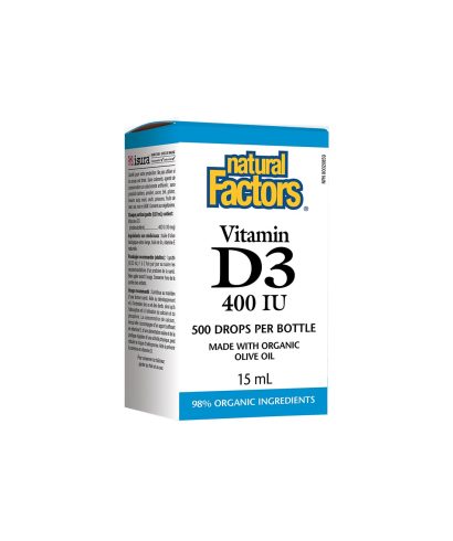 Vitamin D3/ Витамин D3 400 IU x 15 ml/ 500 дози Natural Factors