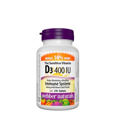 Vitamin D3 / Витамин D3, 400 IU, 270 таблетки