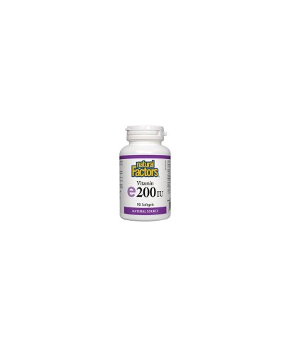 Vitamin E/ Витамин Е (d-алфа токоферол) 200 IU х 90 софтгел капсули Natural Factors