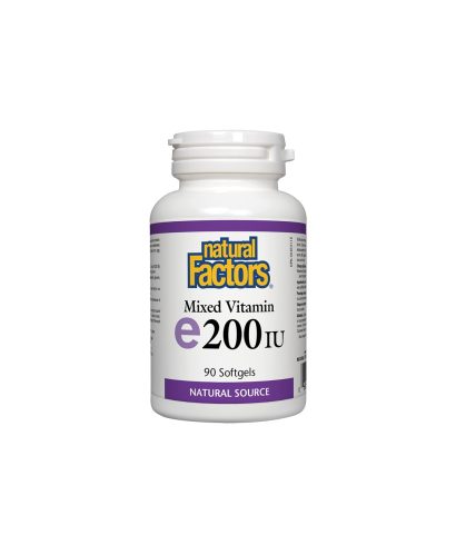 Vitamin E/ Витамин E (токофероли микс) 200 IU х 90 софтгел капсули Natural Factors