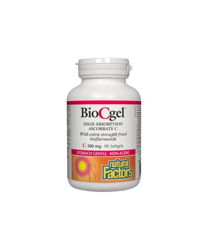 Vitamin C BioCgel™/ Витамин С 500 mg (калциев аскорбат) х 90 софтгел капсули Natural Factors