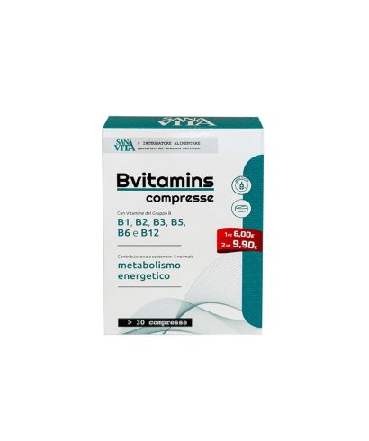 Витамини В-Комплекс SanaVita, 30 таблетки