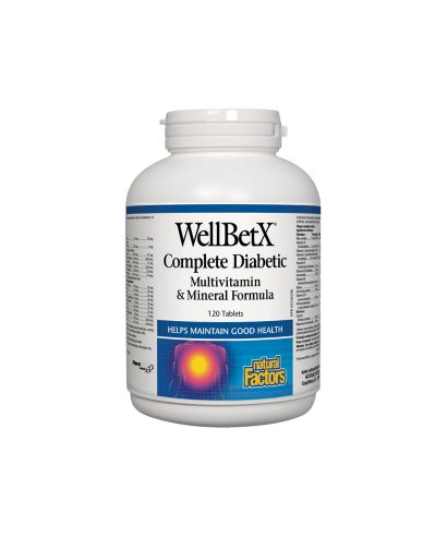 WellBetX® Complete Diabetic/ Мултивитамини за диабетици x 120 таблетки Natural Factors