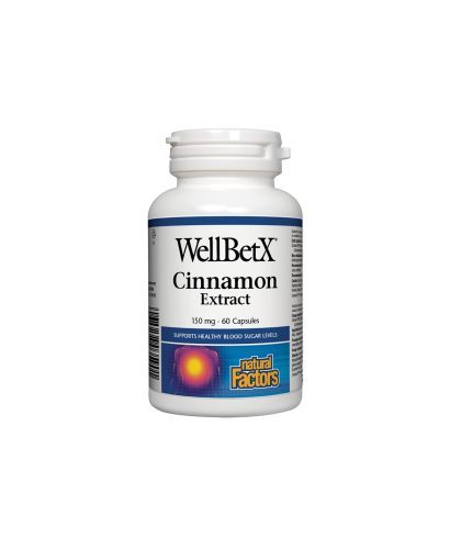 WellBetX® Cinnamon Extract/ Канела 150 mg х 60 капсули Natural Factors