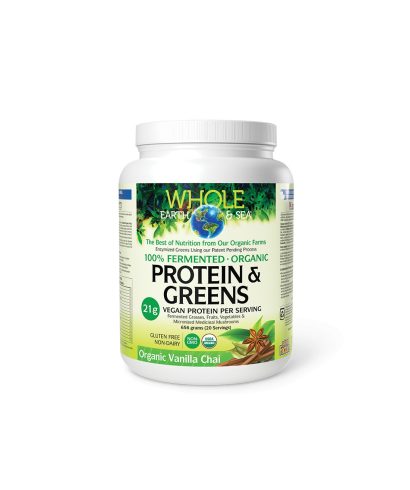 Органик ферментирали храни и медицински гъби - Whole earth and sea® - Източник на протеин и антиоксиданти, 656 g, прах