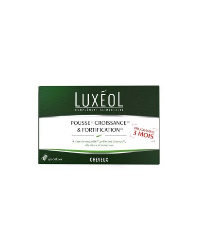 Укрепва космения фоликул и стимулира растежа на косата - Luxéol формула, 90 капсули