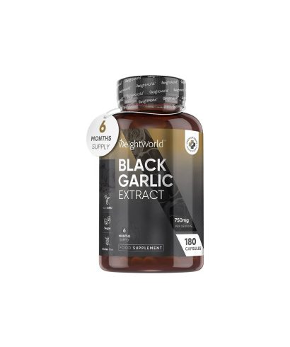 Здраве за сърцето - Черен чесън 750 mg, 180 капсули - Black Garlic