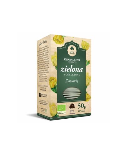 Зелен чай с бодлива круша Био, 25 филтърни пакетчета