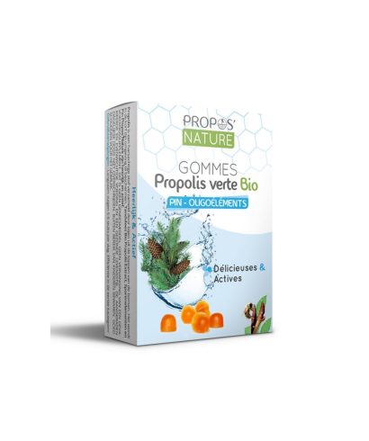 Зелен прополис с микроелементи и масло от бор, 40 желирани таблетки Propos’Nature