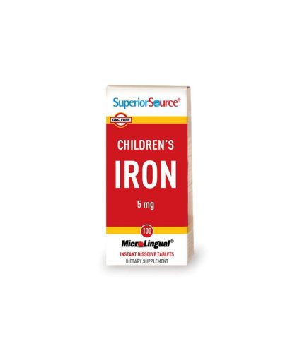 Желязо за Деца, 5 mg x 100 сублингвални таблетки Superior Source