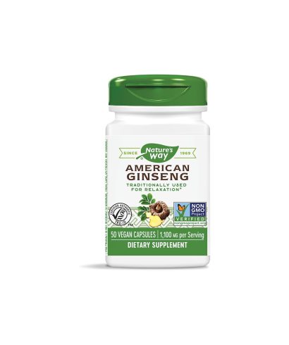 American Ginseng/ Женшен американски 550 mg х 50 капсули Nature’s Way