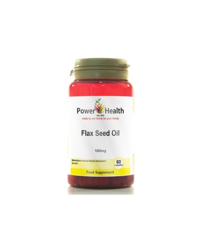 Ленено масло за сърцето, кожата и косата, 1000 mg, 60 капсули