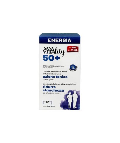 Жизненост и енергия 50+ SanaVitality, 12 сашета с течност х 10 ml