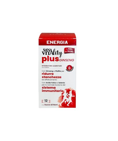Жизненост и енергия (формула с женшен) Sanavitаlity, 12 сашета с течност