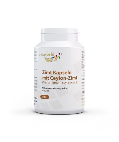 Zimt Kapseln mit Ceylon-Zimt / Цейлонска канела, 100 капсули